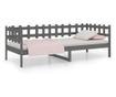 Daybed, Γκρι, 90x200 εκ., Μασίφ Ξύλο Πεύκου thumbnail 2
