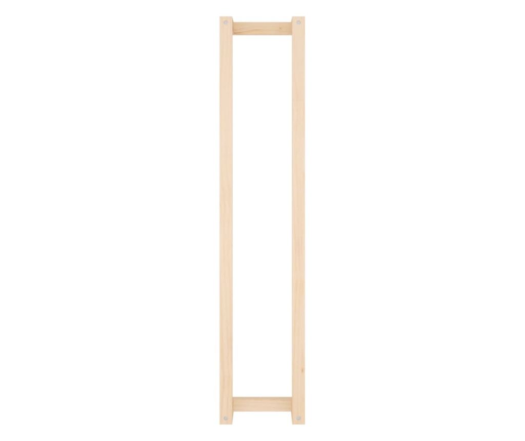 Поставка за хавлии 23x18x110 см борово дърво масив - 8