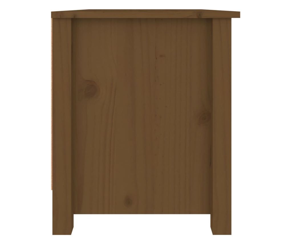 Ντουλάπι Παπουτσιών, Μελί-Καφέ, 70x38x45.5 εκ., Μασίφ Ξύλο Πεύκου - 7