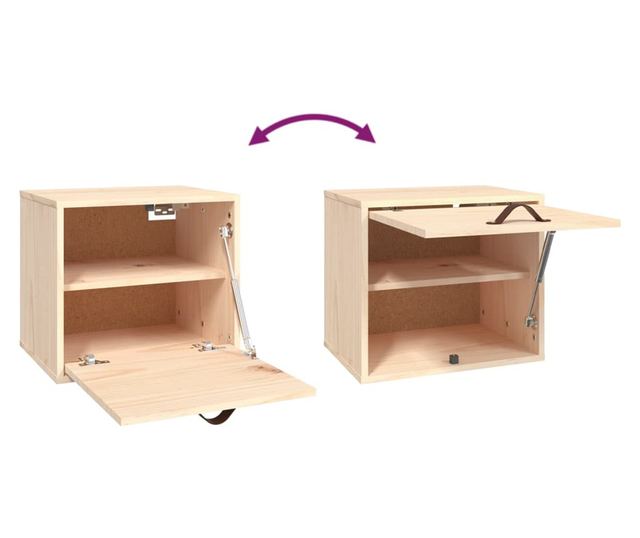 Stenska omarica, 40x30x35 cm, masivni borov les