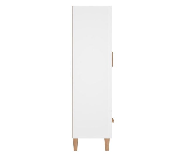 Dulap înalt, alb, 70x31x115 cm, lemn prelucrat