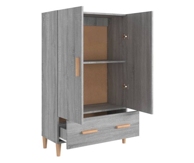 Dulap înalt, sonoma gri, 70x31x115 cm, lemn prelucrat