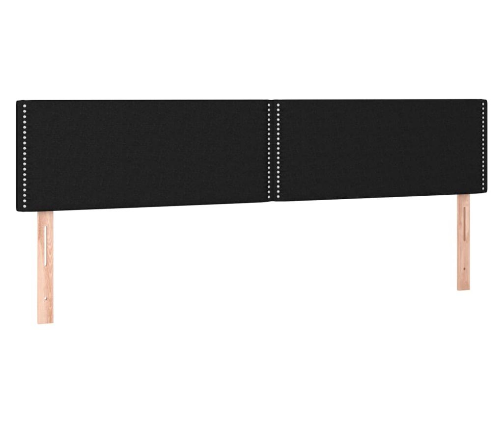 Boxspring krevet s madracem, crni, 200x200 cm, tekstil - 6