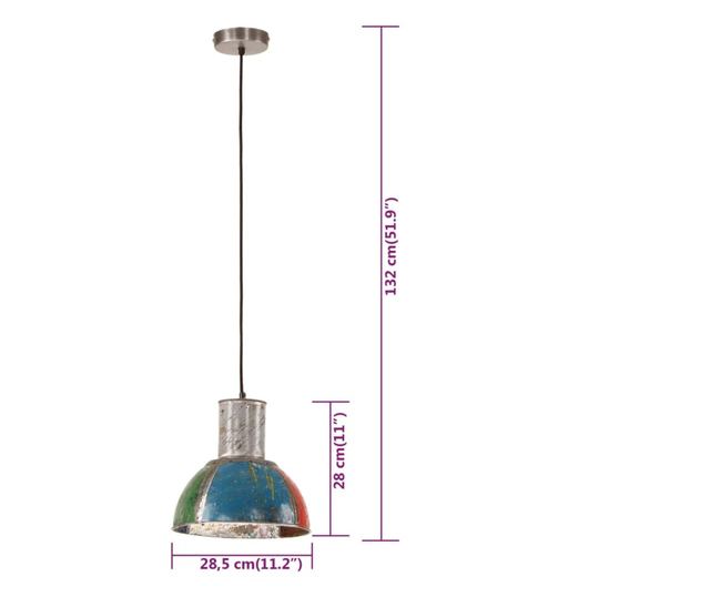 kerek többszínű ipari függőlámpa 25 W 28,5 cm E27