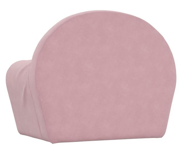 Otroški kavč, roza, mehek pliš