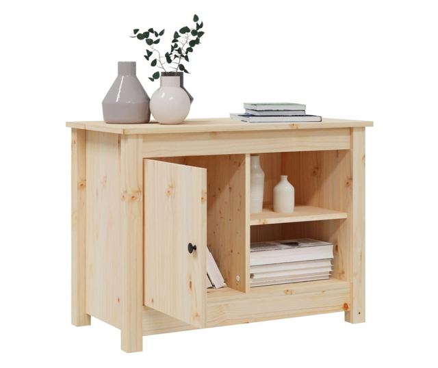 Comodă TV, 70x36,5x52 cm, lemn masiv de pin