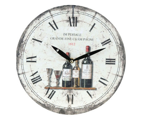 Kiváló háztartási dekorációs óra, MDF, 28 cm, fehér