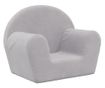 Otroška kavč, svetlo siva, mehak pliš thumbnail 2