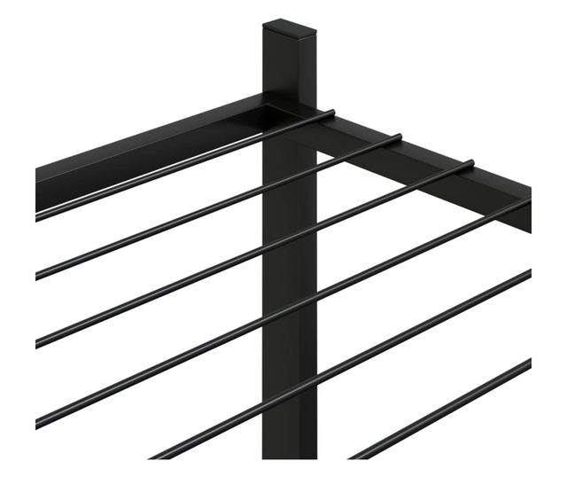 Stalak za cvijeće 83 x 25 x 100 cm crni željezni