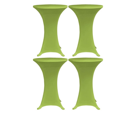 Rastezljivi stolnjak 4 kom 80 cm zeleni