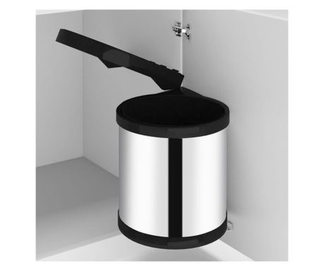 Coș de gunoi încorporat de bucătărie, 8 L, oțel inoxidabil