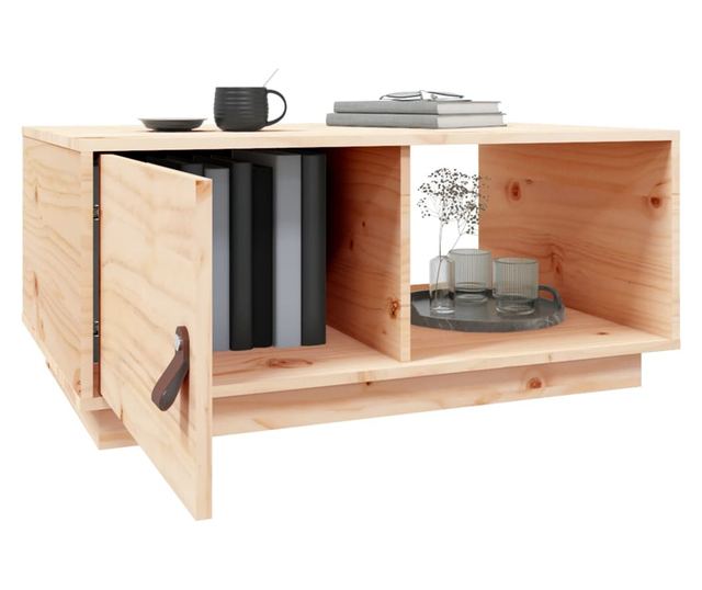 Mizica za kavo, 80x50x35,5 cm, masivno borovo leso