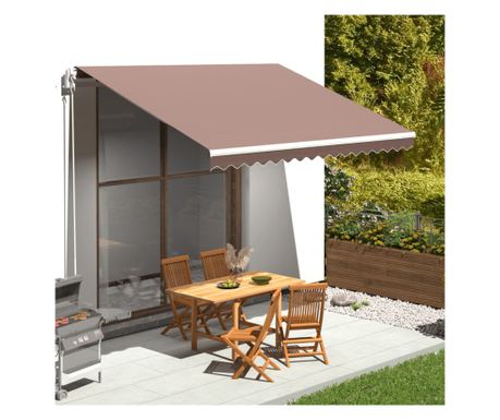 Rezervno platno za tendu, smeđe, 4x3,5 m