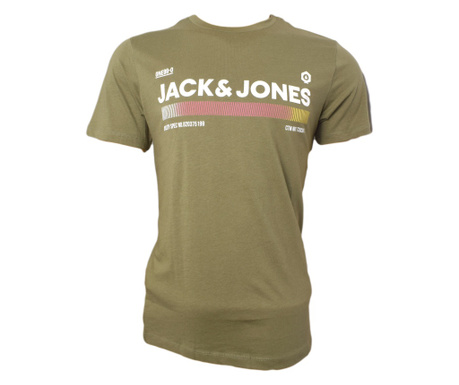 Tricou barbati Jack & Jones ONE 99, bumbac, kaki, L, L