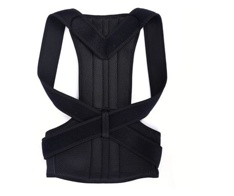 Neo Premium testtartásjavító a gerinc és a hát számára, unisex, állítható méret, Fekete