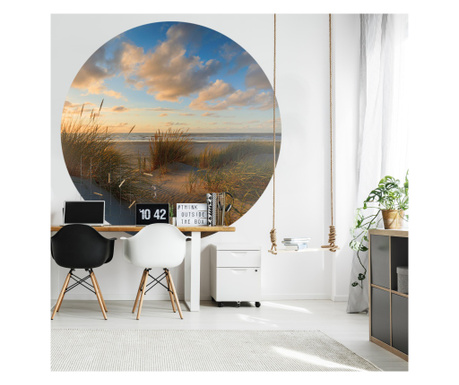 Fototapet rotund Beachlife, 142.5cm diametru, WallArt