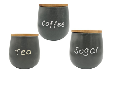 Set 3 recipiente SUGAR+TEA+COFFEE