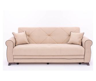 Canapea extensibila Hanzade 223x84x92 cm Bej