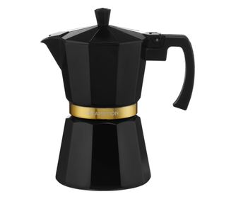 Espressor aragaz, 6 cesti, 300ml, aluminiu, negru, AMBITION Royal
