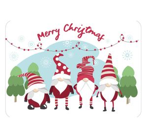 Suport farfurie laminat 39x28cm, spirit de Craciun, AMBITION Gnome