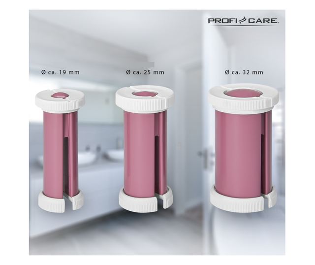Trusa bigudiuri electrice 20 bucati, Proficare - PC-LW3028, roz
