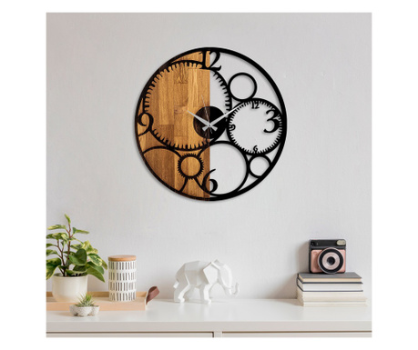 Декоративен стенен дървен часовник  56x3 cm
