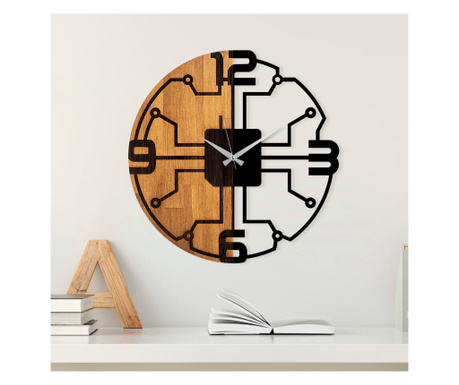 Декоративен стенен дървен часовник  56x56 cm