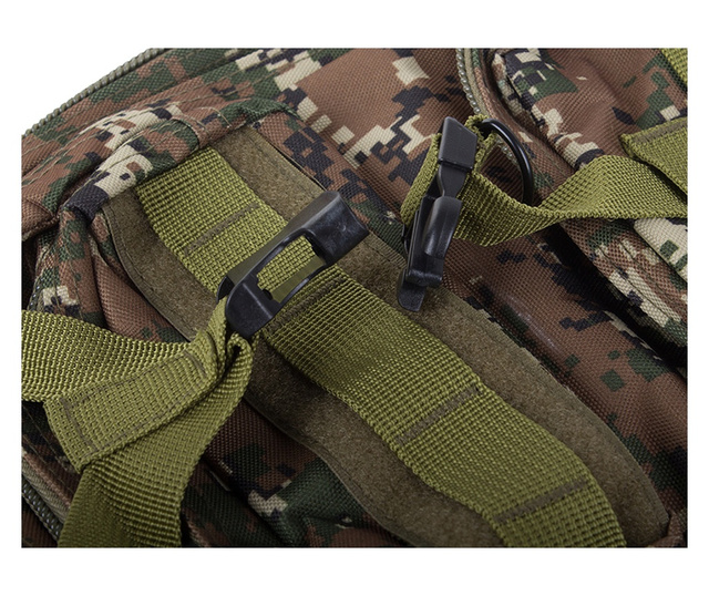 Zola katonai táska, állítható hevederek, űrtartalom 28 L, terepmintás, 43x23x26 cm, sötétzöld