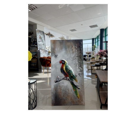 Картина "Сolorful parrot" 60х120см