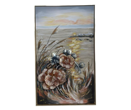 Slika "Cvijeće i more" 60x100h