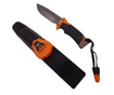 IdeallStore® vadászkés, Survival penge, 20,5 cm, rozsdamentes acél, narancssárga, tok mellékelve