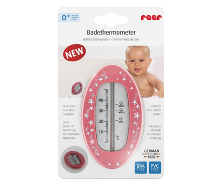 Termometru de baie oval red-berry Reer 24114