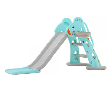 Tobogan MyKids Giraffe cu cos de baschet Blue