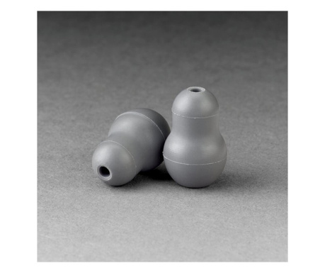 Set 4 olive auriculare pentru stetoscoape Littmann, mari si mici, moi, auto-sigilabile, 40002, Gri