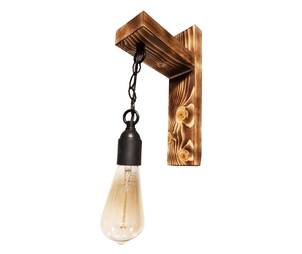 Aplica de perete din lemn vintage Fanaragiu 30x17x7cm Home - 2