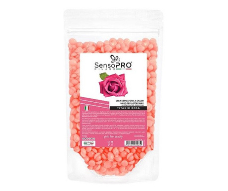 Elasztikus gyantázó granulátum, SensoPro, rózsaszín, 100 g