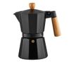 Espressor aragaz, 6 cesti, 300ml, aluminiu, negru, AMBITION Natural