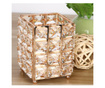Pufo Glam елегантен органайзер поставка за четки за грим, червила, бижута, металик, 12 см, златен