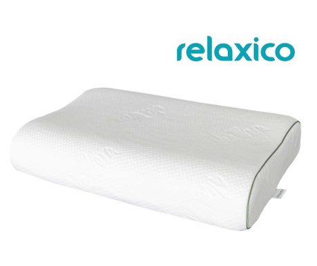 Perna pentru Dormit, Relaxico Bamboo Therapy, Memory foam, 60x43x11 cm