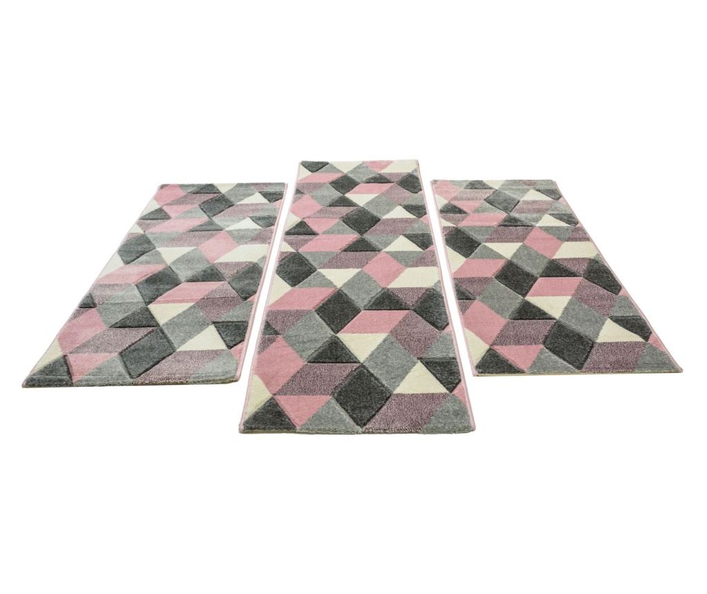 Килим Friese Cubi Розов, 60x200 см, Правоъгълен - 4