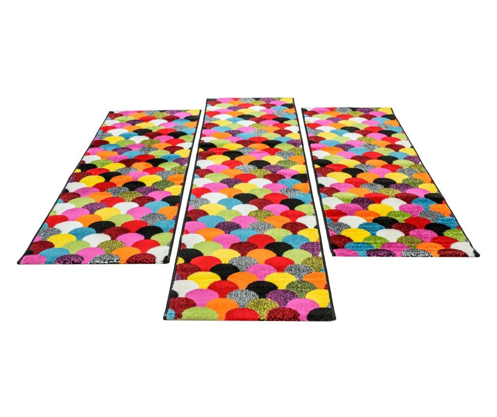 Килим Фризе Бамби Многоцветен, 60x200 см, Модерен дизайн, 2500 г/м² - 2