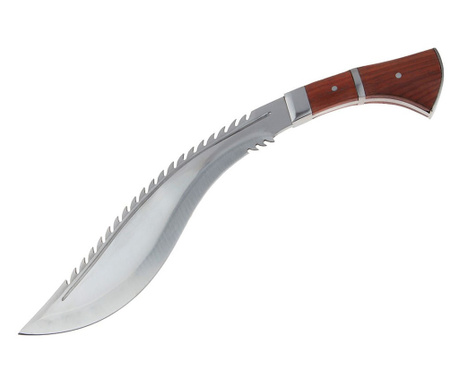 IdeallStore® machete, 45 cm, rozsdamentes acél, barna, köpeny mellékelve