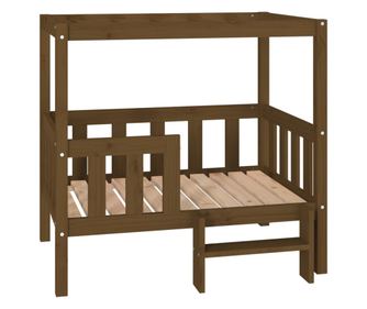 Dnevni ležaj smeđa boja meda 95,5x73,5x90cm od masivne borovine