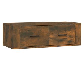 ВисящTV шкаф, опушен дъб, 80x36x25 см, инженерно дърво