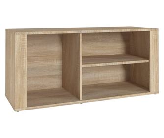 sonoma-tölgy színű szerelt fa cipőszekrény 100x35x45 cm