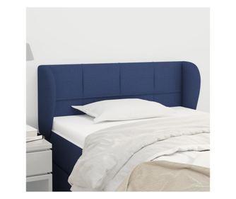 Синьо нощно шкафче с крила 93x23x78/88 см плат