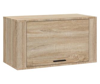 sonoma-tölgy szerelt fa fali cipőszekrény 70 x 35 x 38 cm