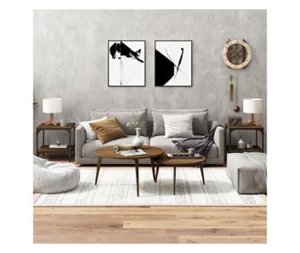 Τραπεζάκια σαλονιού, 2 τεμ. Καφέ δρυς 40x40x40 εκ. Μασίφ ξύλο