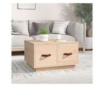 Τραπεζάκι σαλονιού, 60x53x35 εκ., μασίφ ξύλο πεύκου