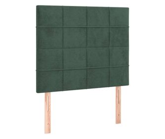 Горни табли за легло, 2 бр, зелени, 90x5x78/88 см кадифе